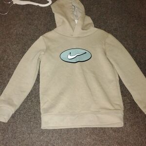 Nike Beige Hoodie with Logo